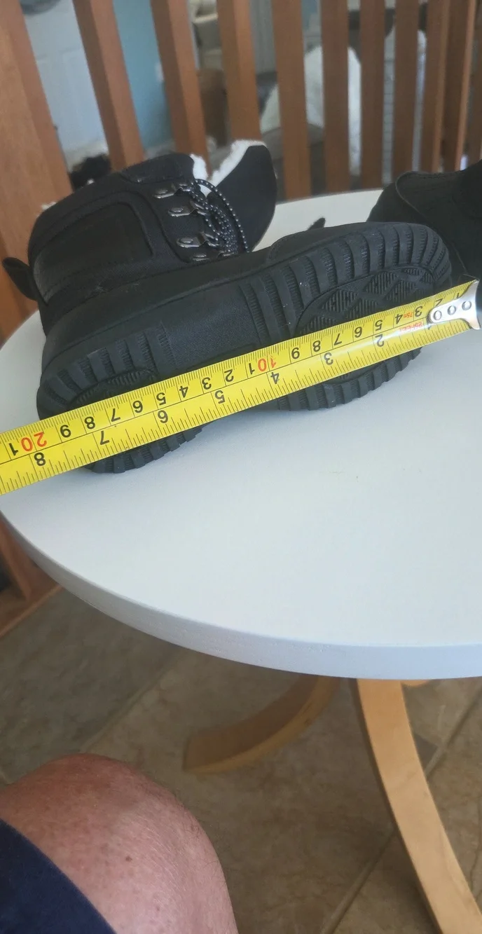 Eddie Bauer Kids Black Winter Snow Boots with Faux Fur Lining Size 11